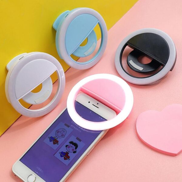 Mini Ring Light Led para Selfie - Encaixa no Celular - Imagem 3