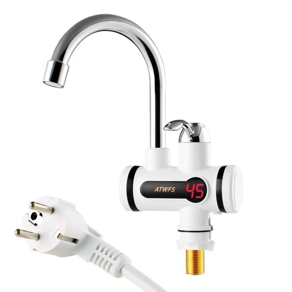 Torneira com Aquecedor de Água Elétrico + display de temperatura - ATWFS 220V - Imagem 2