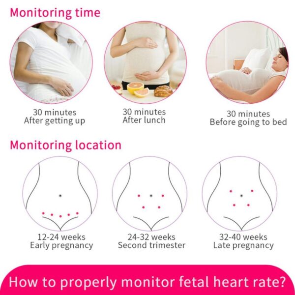 Monitor de Batimentos Cardíacos para Bebês - Doppler Fetal - Imagem 8