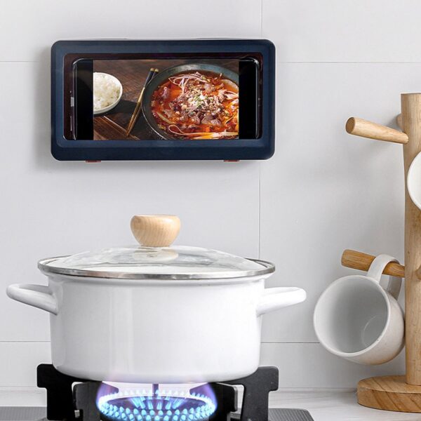 Suporte e protetor de Celular para Banho e Cozinha - Imagem 7